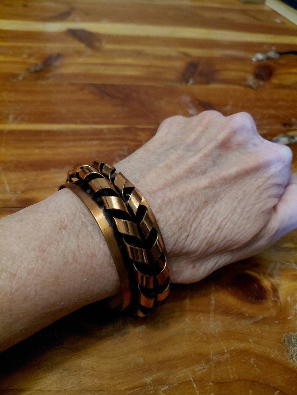 NEW Retired Sundance New COPPER Bracelet "COPPER RIBBONS"